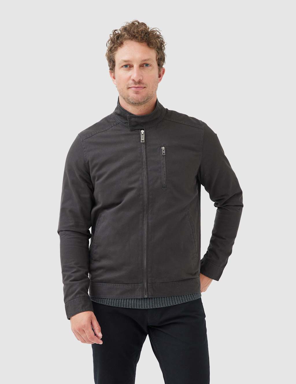 Rodd & Gunn Men's Armitage Pure Cotton Harrington Jacket - XS - Black - Available at M&S