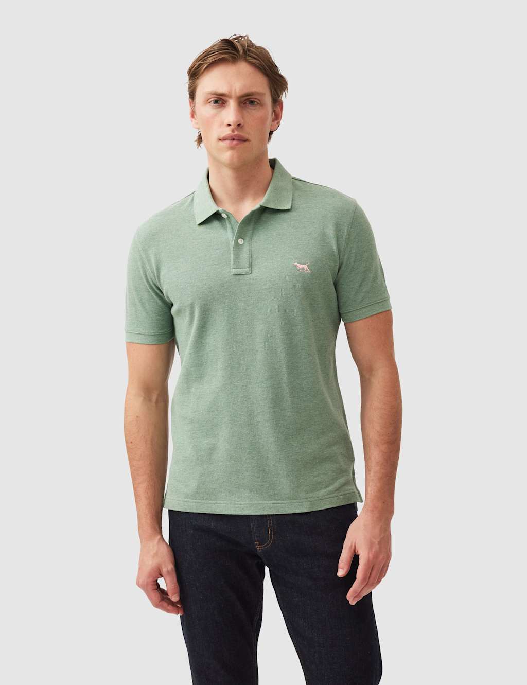 Rodd & Gunn Gunn Slim Fit Pure Cotton Polo Shirt Dark Green