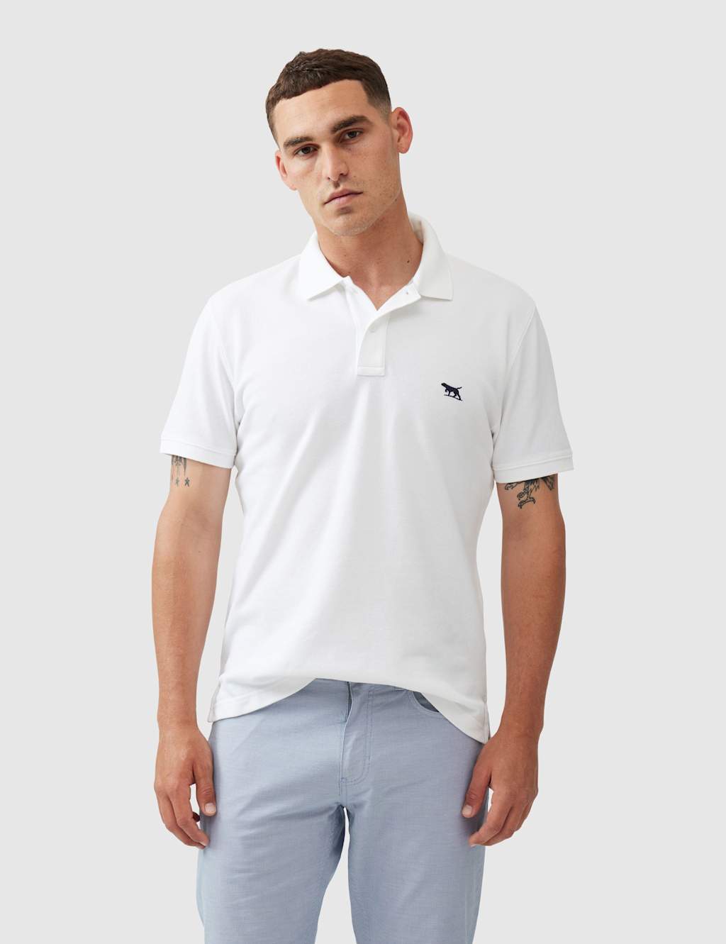 Rodd & Gunn Men's Gunn Slim Fit Pure Cotton Polo Shirt - S - Light Cream - Available at M&S