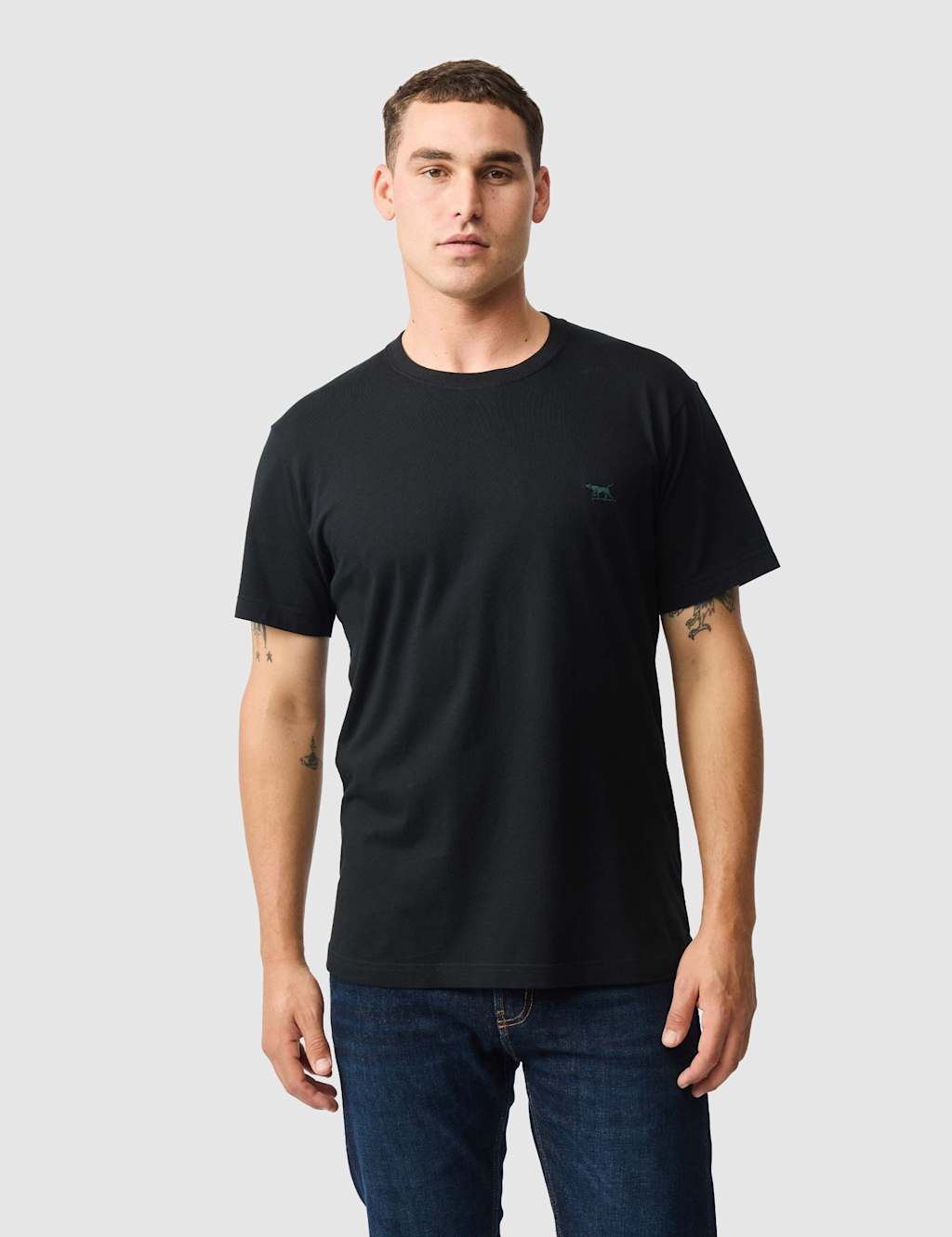 Rodd & Gunn The Gunn Pure Cotton Crew Neck T-Shirt Black