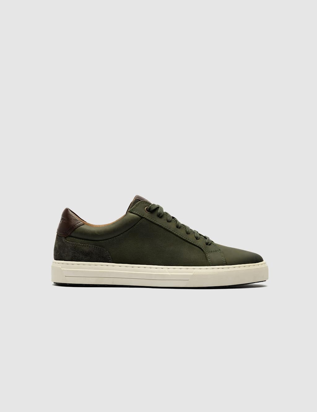 Rodd & Gunn Men's Leather Lace Up Trainers - 7 - Dark Green - Available at M&S