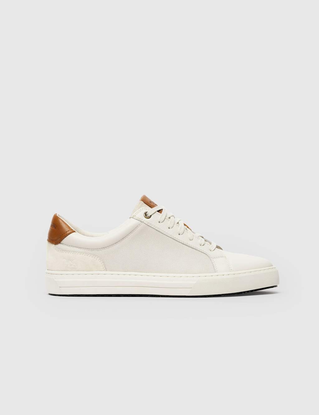 Rodd & Gunn Men's Leather Lace Up Trainers - 7 - White - Available at M&S