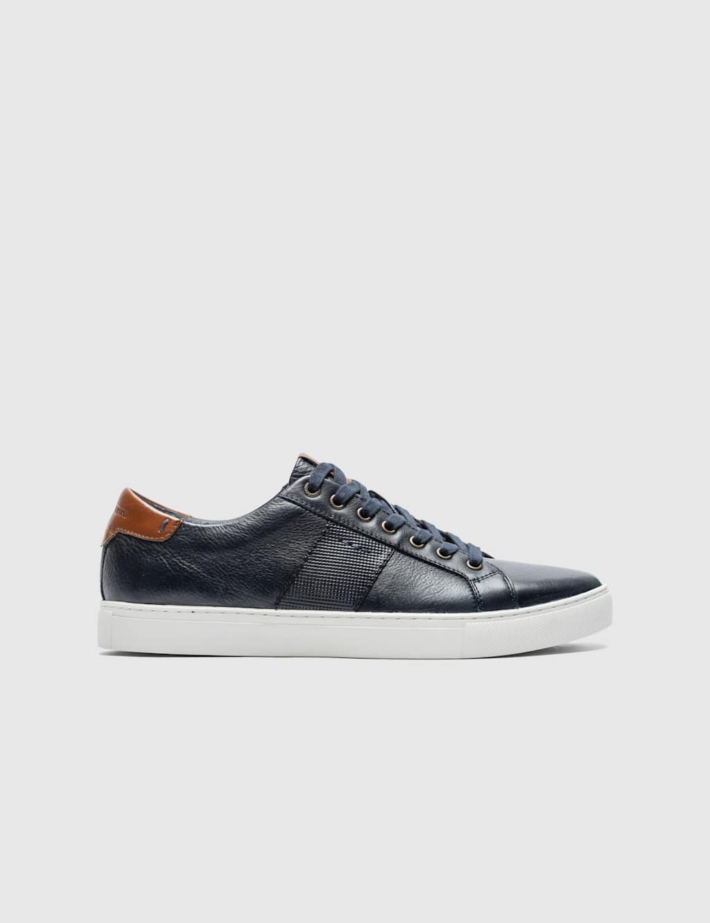 Rodd & Gunn Leather Lace Up Trainers Navy