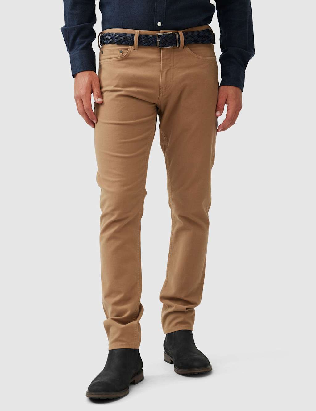 Rodd & Gunn Motion 2 Regular Fit 5 Pocket Jeans Camel