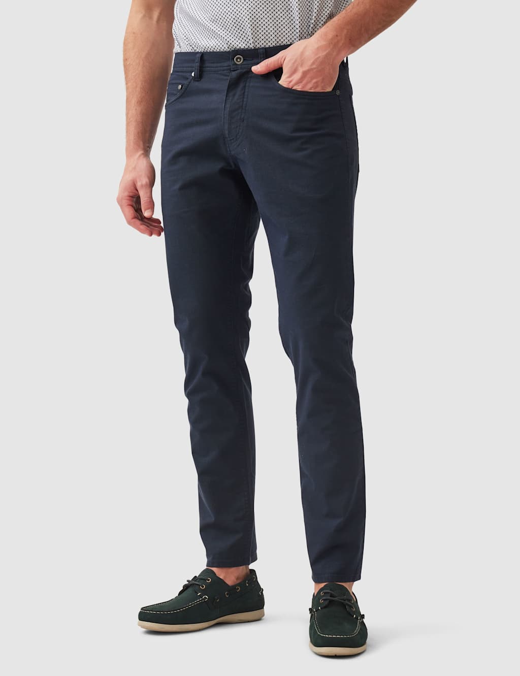 Rodd & Gunn Men's 5 Pocket Jeans - 32 - Dark Navy - Available at M&S