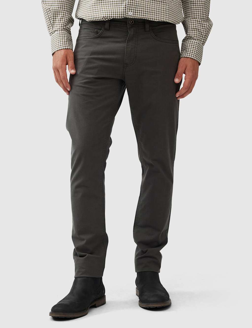 Rodd & Gunn 5 Pocket Trousers Charcoal