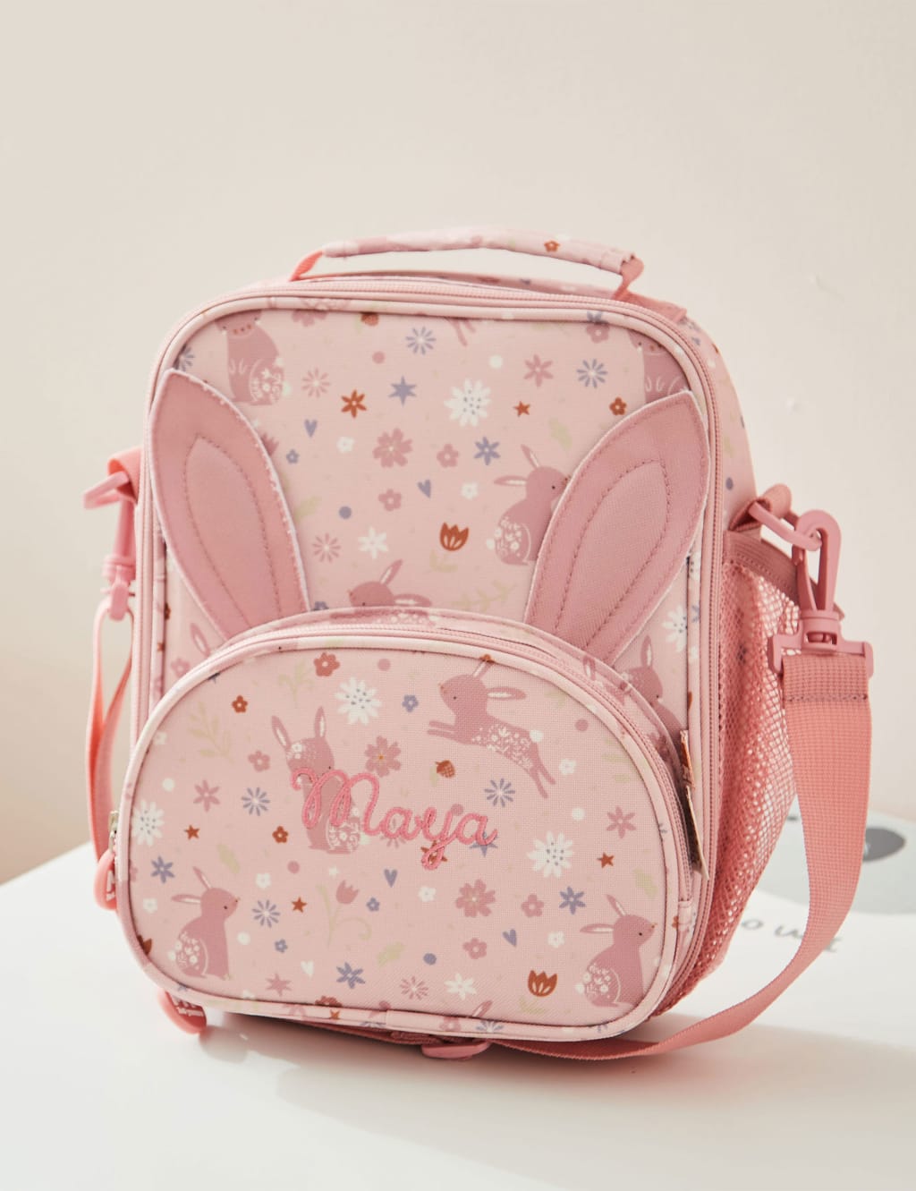 Personalised Pink Bunny Lunch Bag