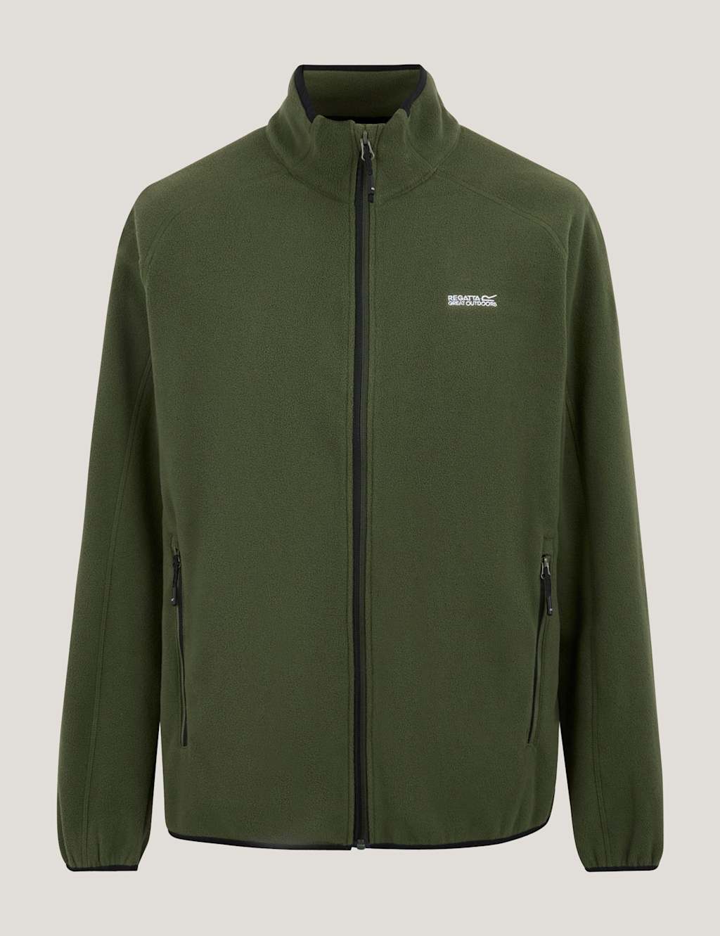 Regatta Hadfield Zip Up Funnel Neck Fleece Dark Green