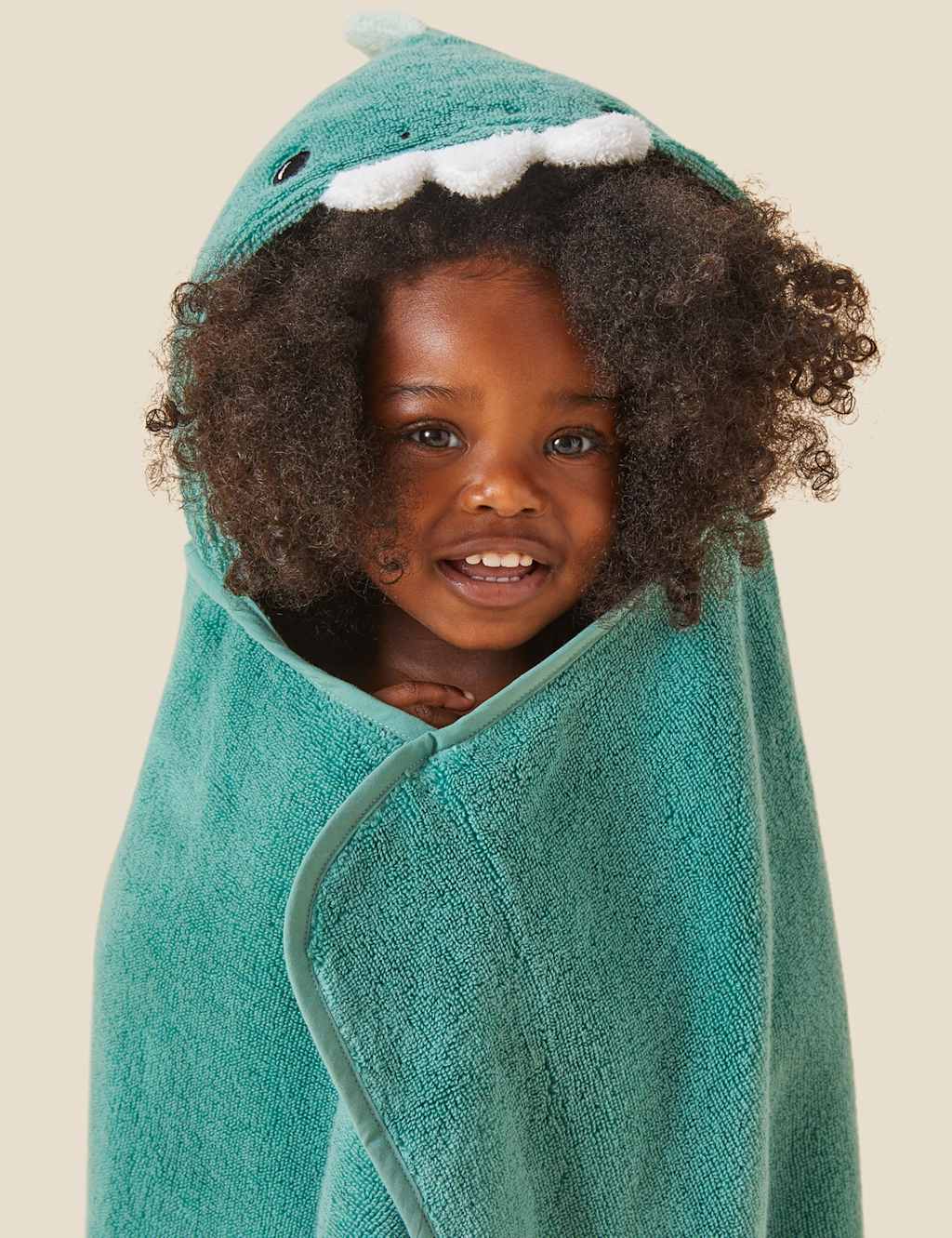 Pure Cotton Dinosaur Hooded Toddler Towel