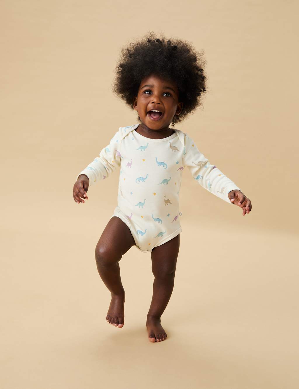 Cotton Blend Dinosaur Bodysuit (7lbs-24 Mths)