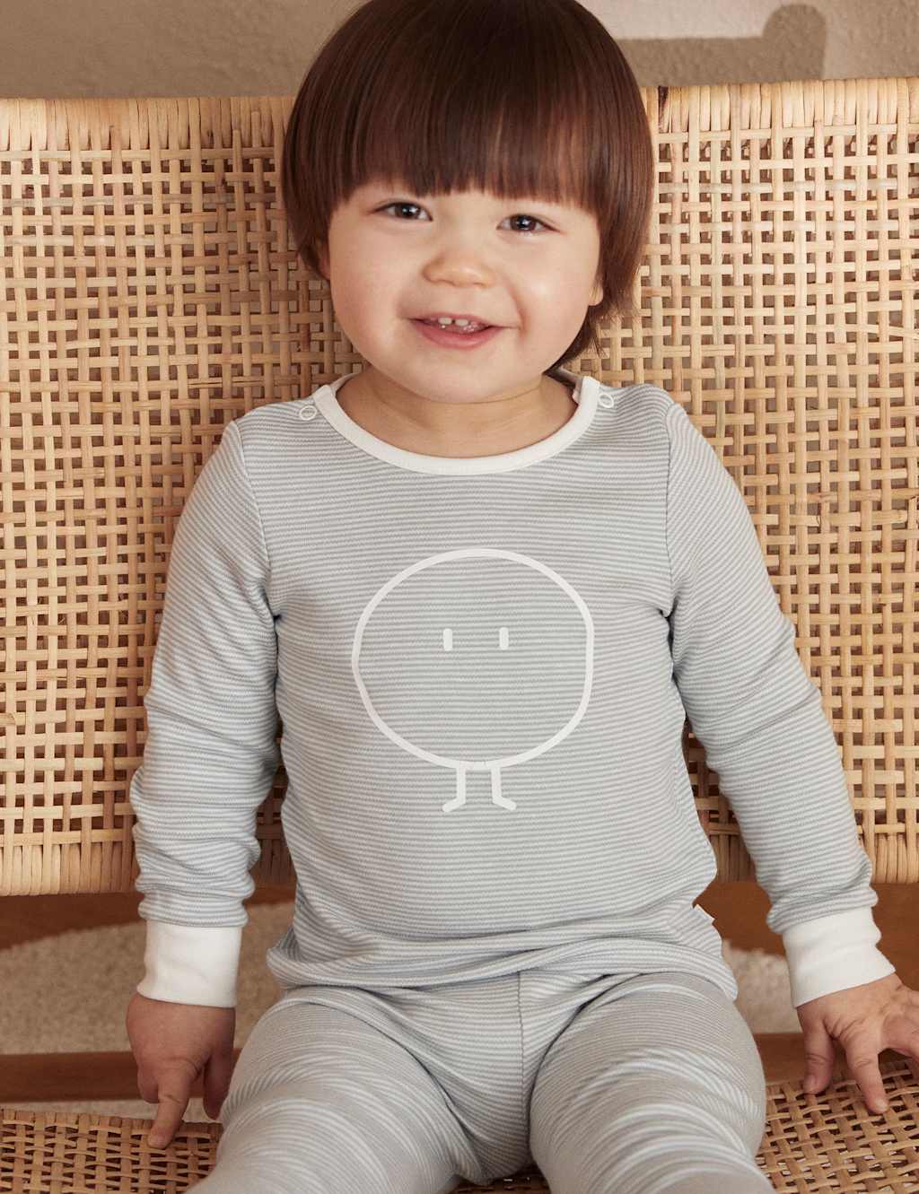 Cotton Blend Striped Pyjamas (6 Mths-6 Yrs)