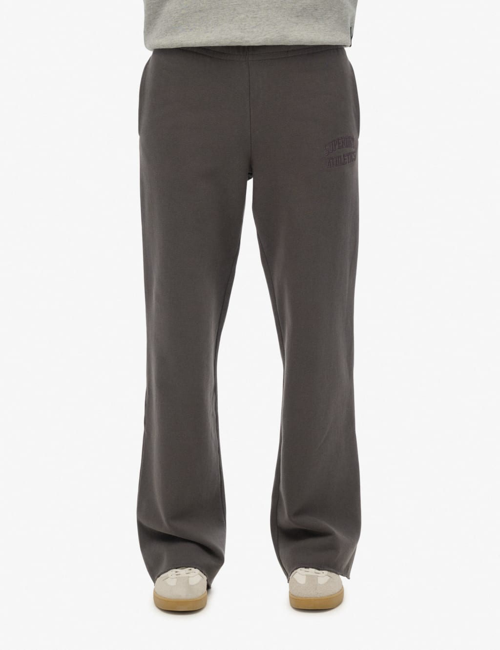 Pure Cotton Embroidered Wide Leg Joggers