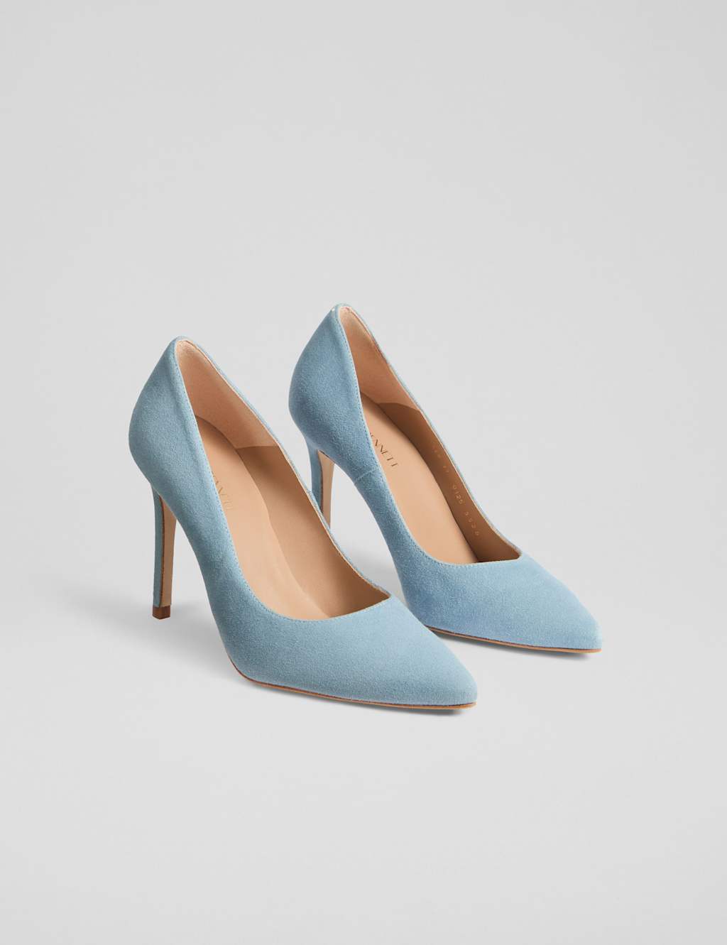 Suede Stiletto Heel Pointed Court Shoes