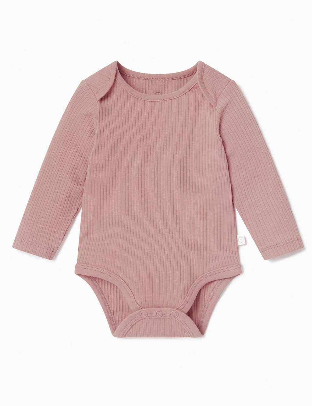 MORI Ribbed Bodysuit (0-24 Mths) Pink