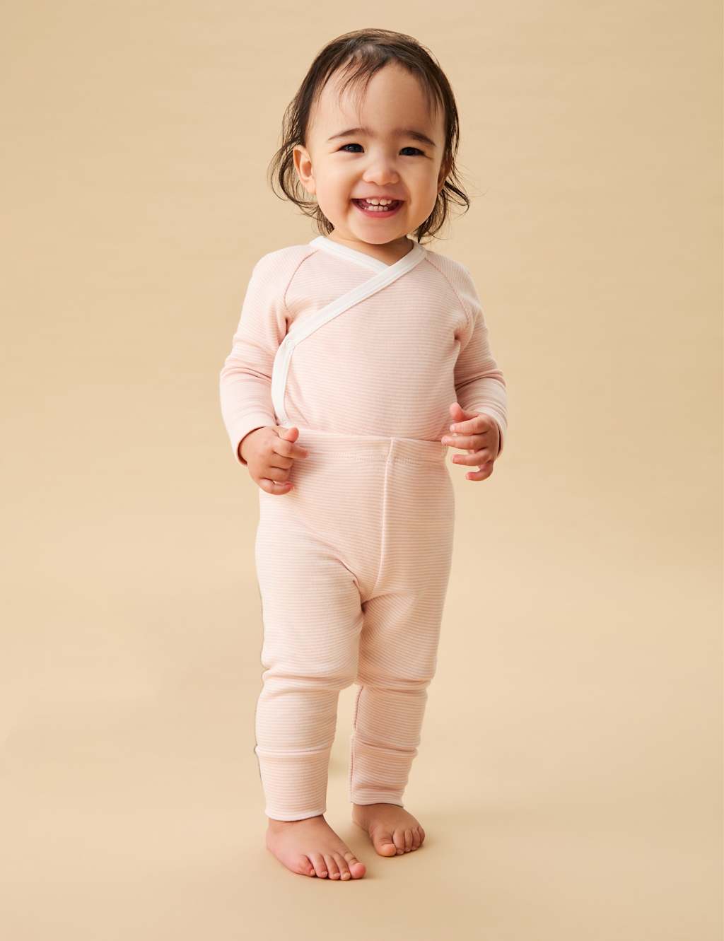 Cotton Blend Cuffed Leggings (0-3 Yrs)