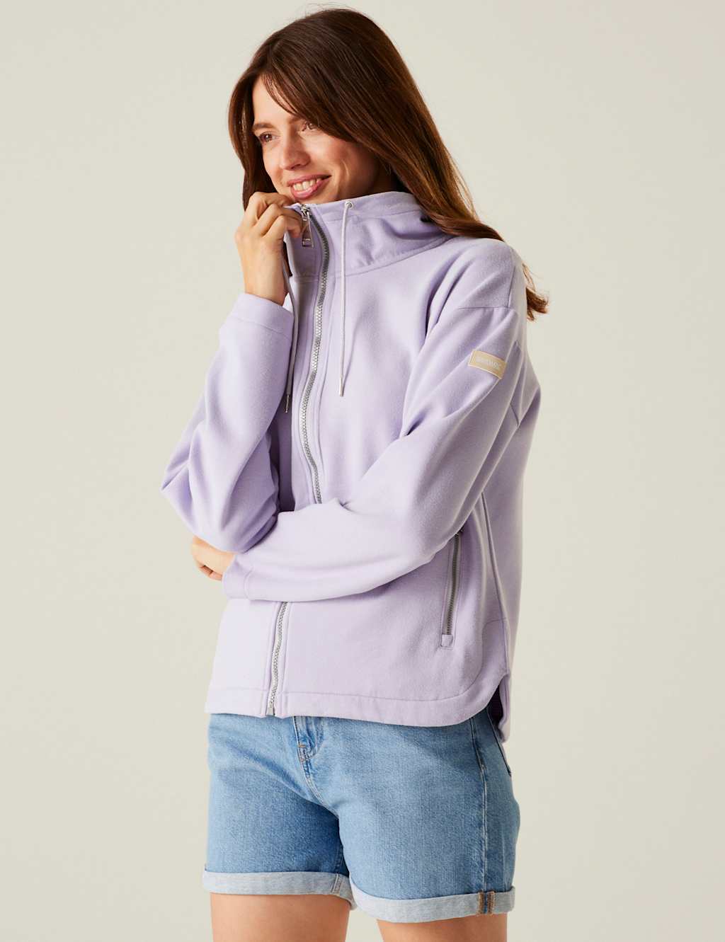 Ashlynn Zip Up Funnel Neck Fleece
