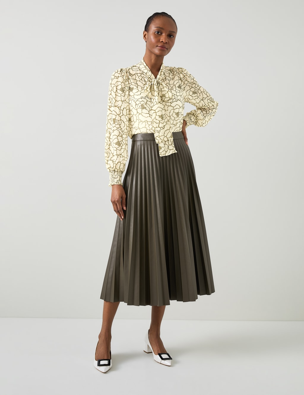 Pure Silk Floral Blouse