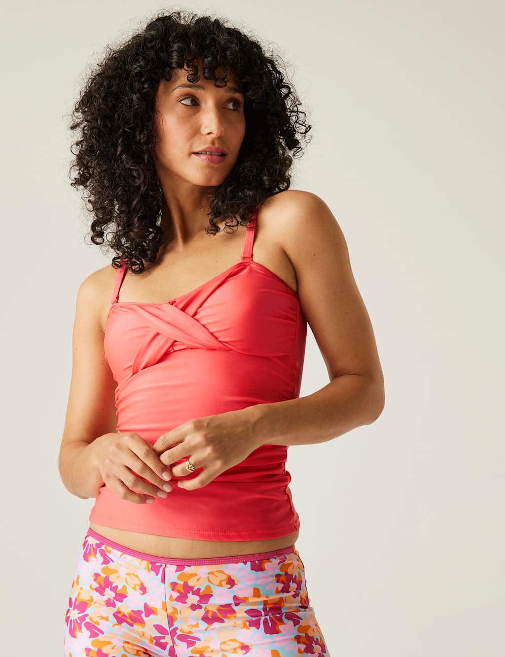 Aceana III Twist Front Bandeau Tankini Top