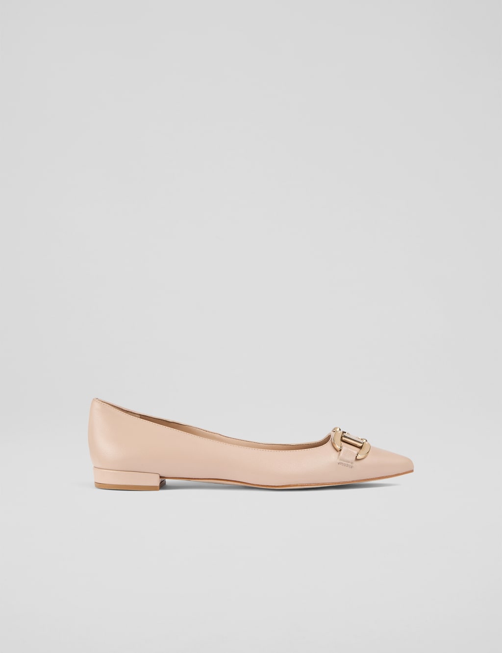 Leather Buckle Pointed Pumps