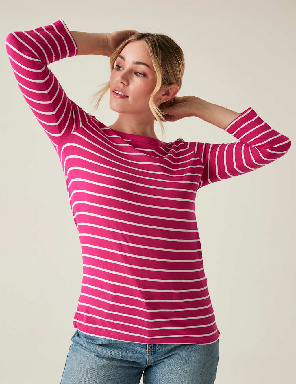 Baylette II Cotton Rich Striped Top