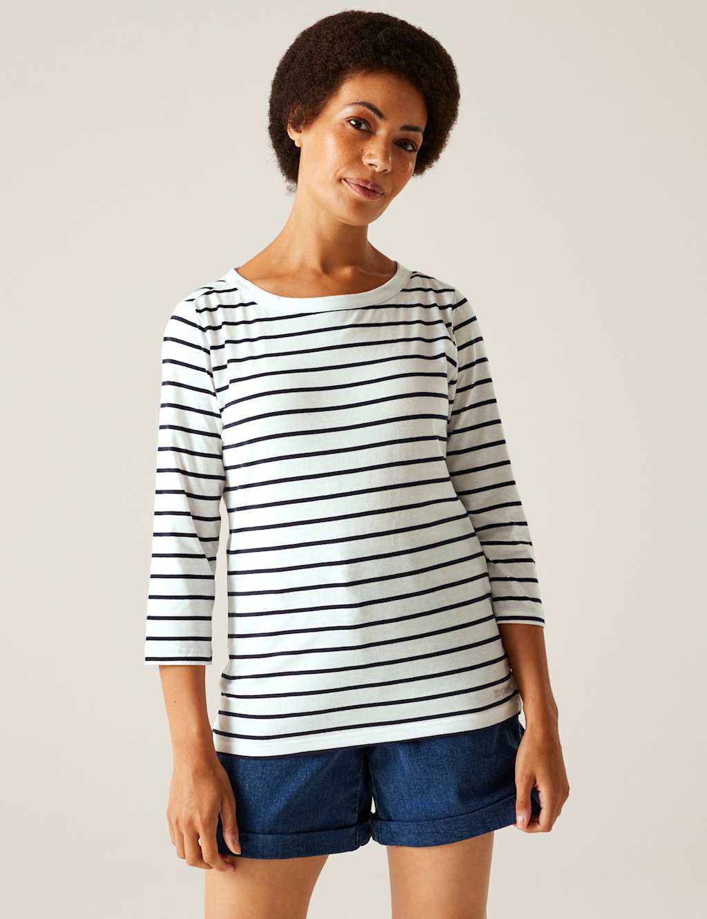 Baylette II Cotton Rich Striped Top