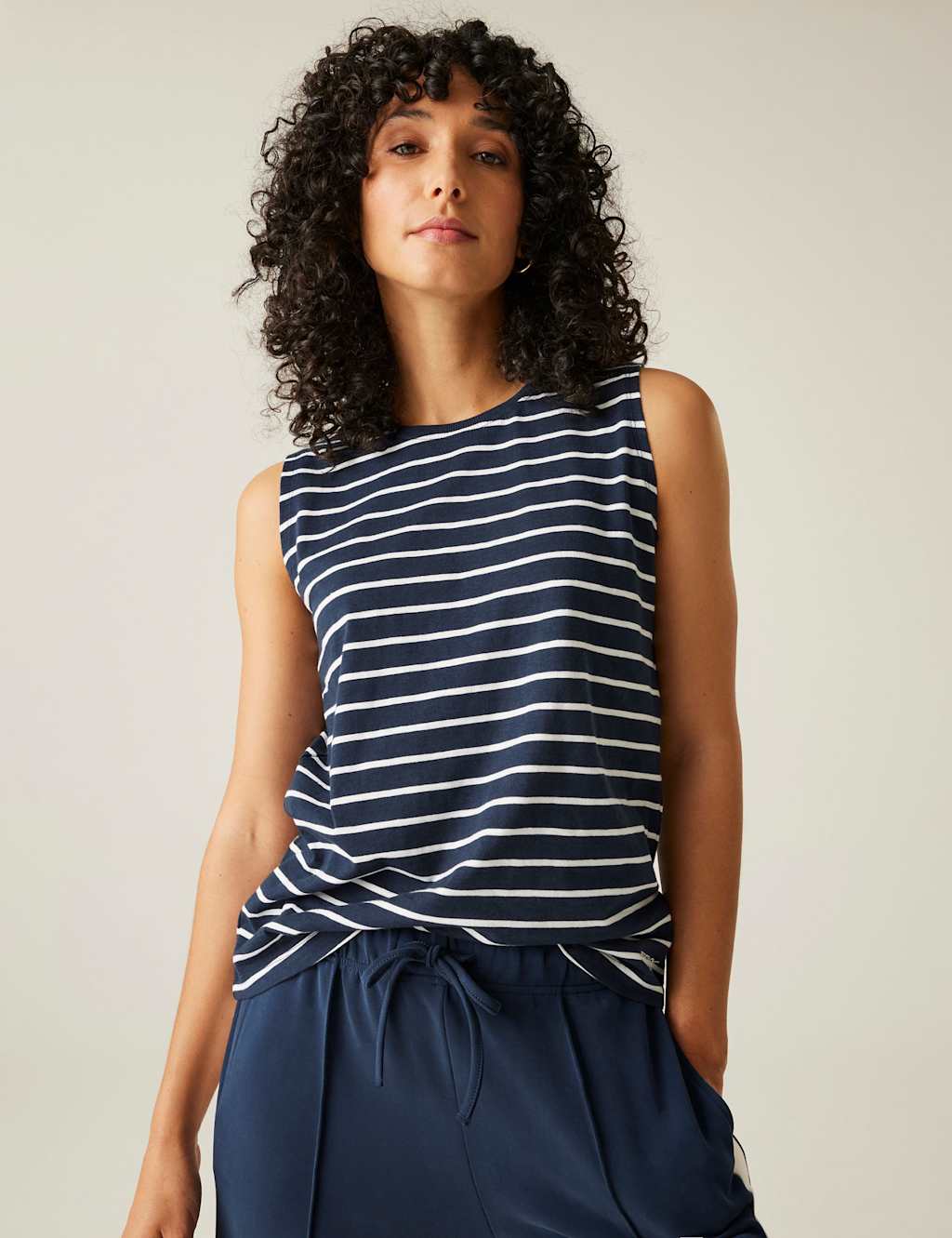 Fariene Pure Cotton Striped Vest
