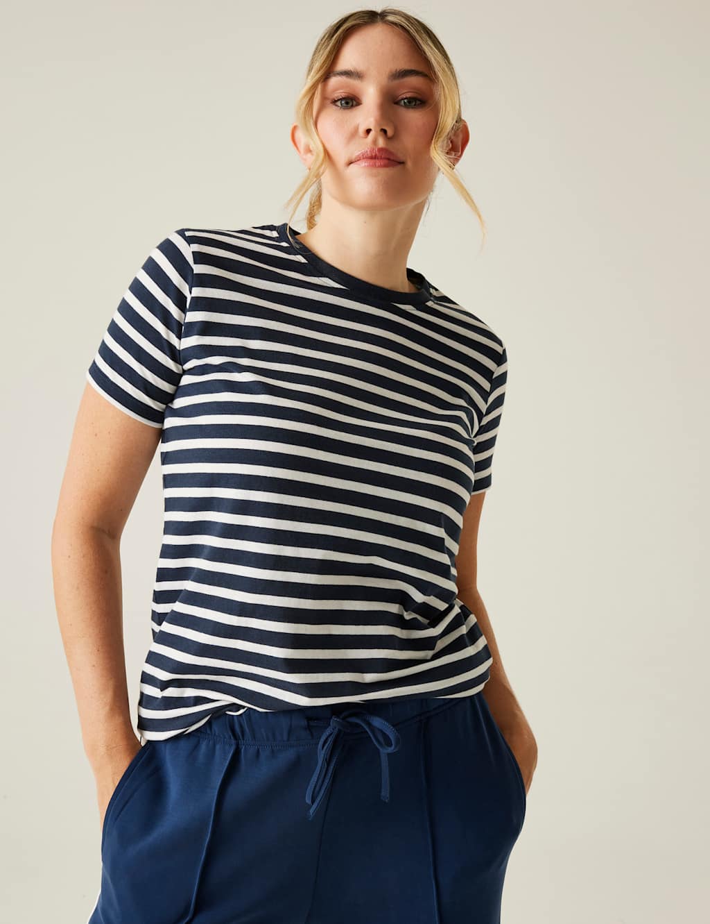 Bayletta Cotton Rich Striped T-Shirt