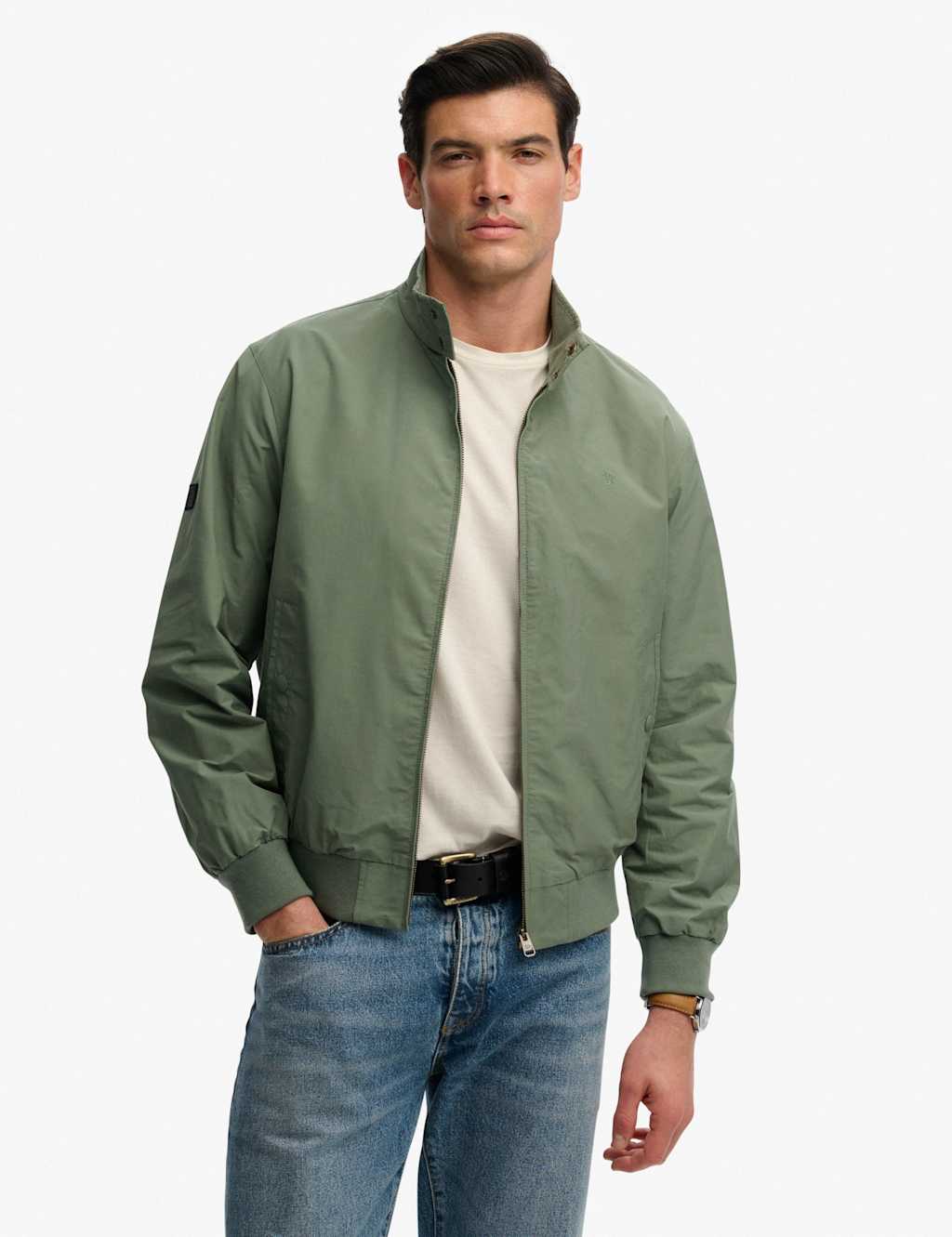 Superdry & Co Men's Cotton Blend Harrington Jacket - XL - Green - Available at M&S