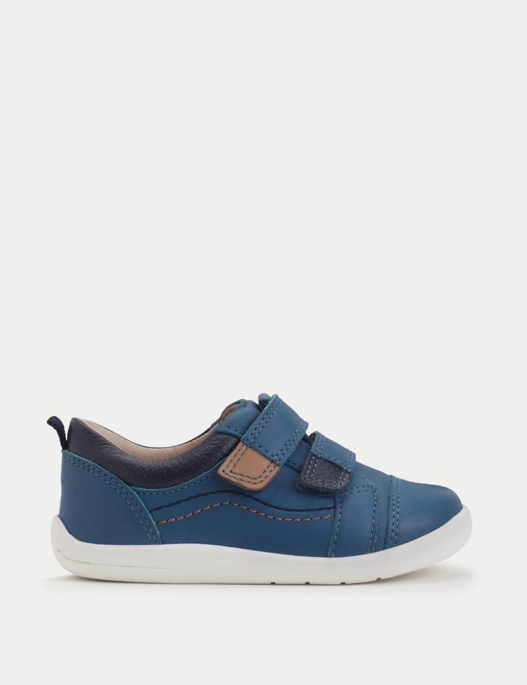 Kids' Leather Riptape Shoes (4 Small - 8 Small)
