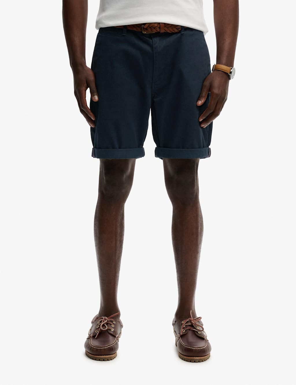 Superdry & Co Men's Slim Fit Chino Shorts - 34 - Navy - Available at M&S