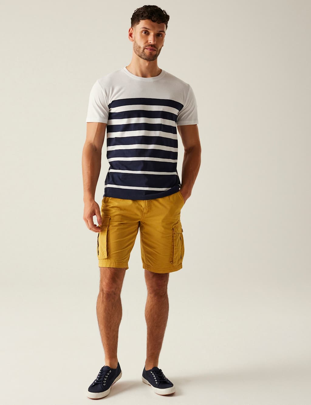 Shorebay III Pure Cotton Striped T-Shirt