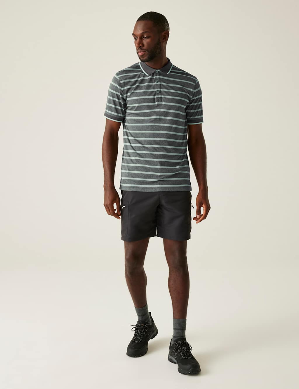 Kildra Striped Tipped Polo Shirt