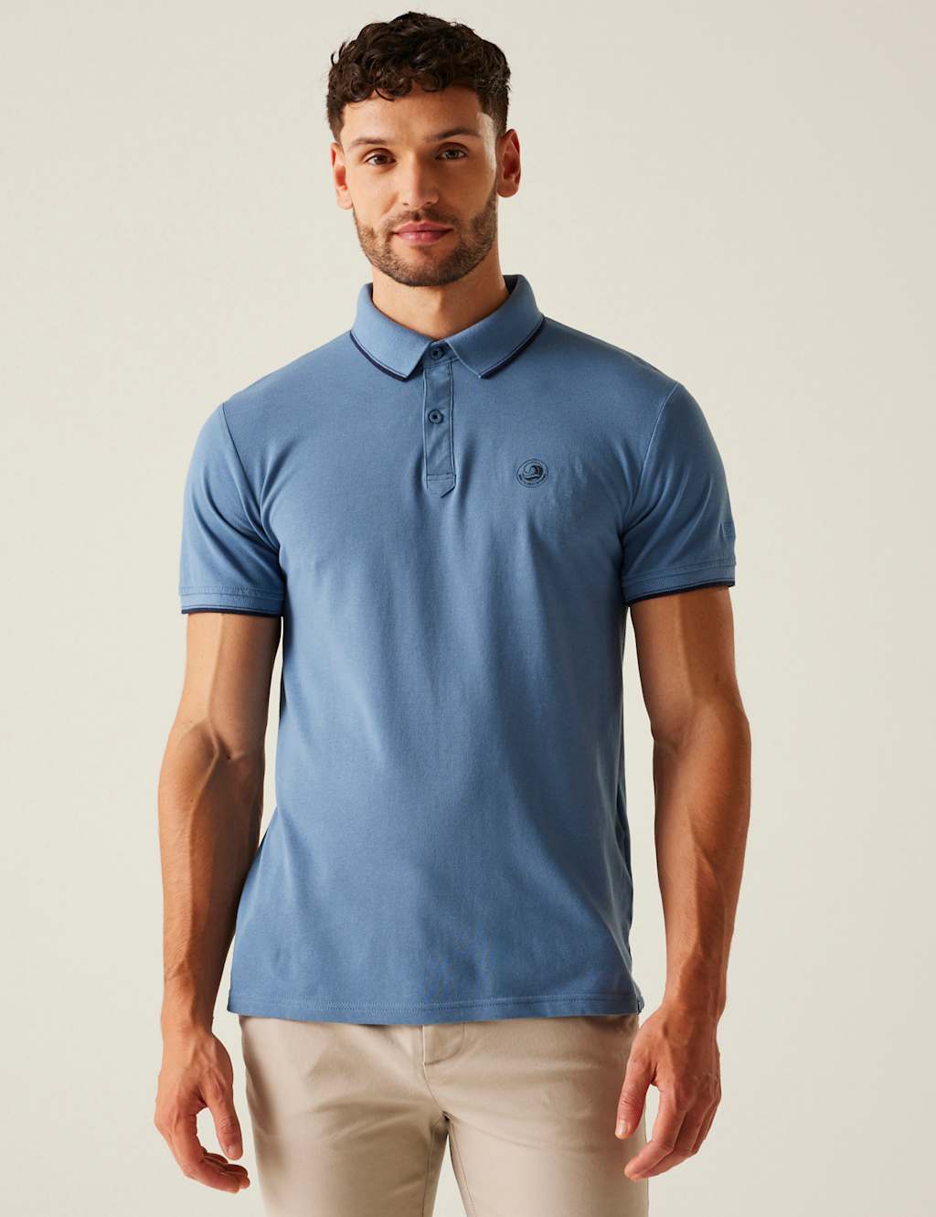 Tadeo II Pure Cotton Tipped Polo Shirt