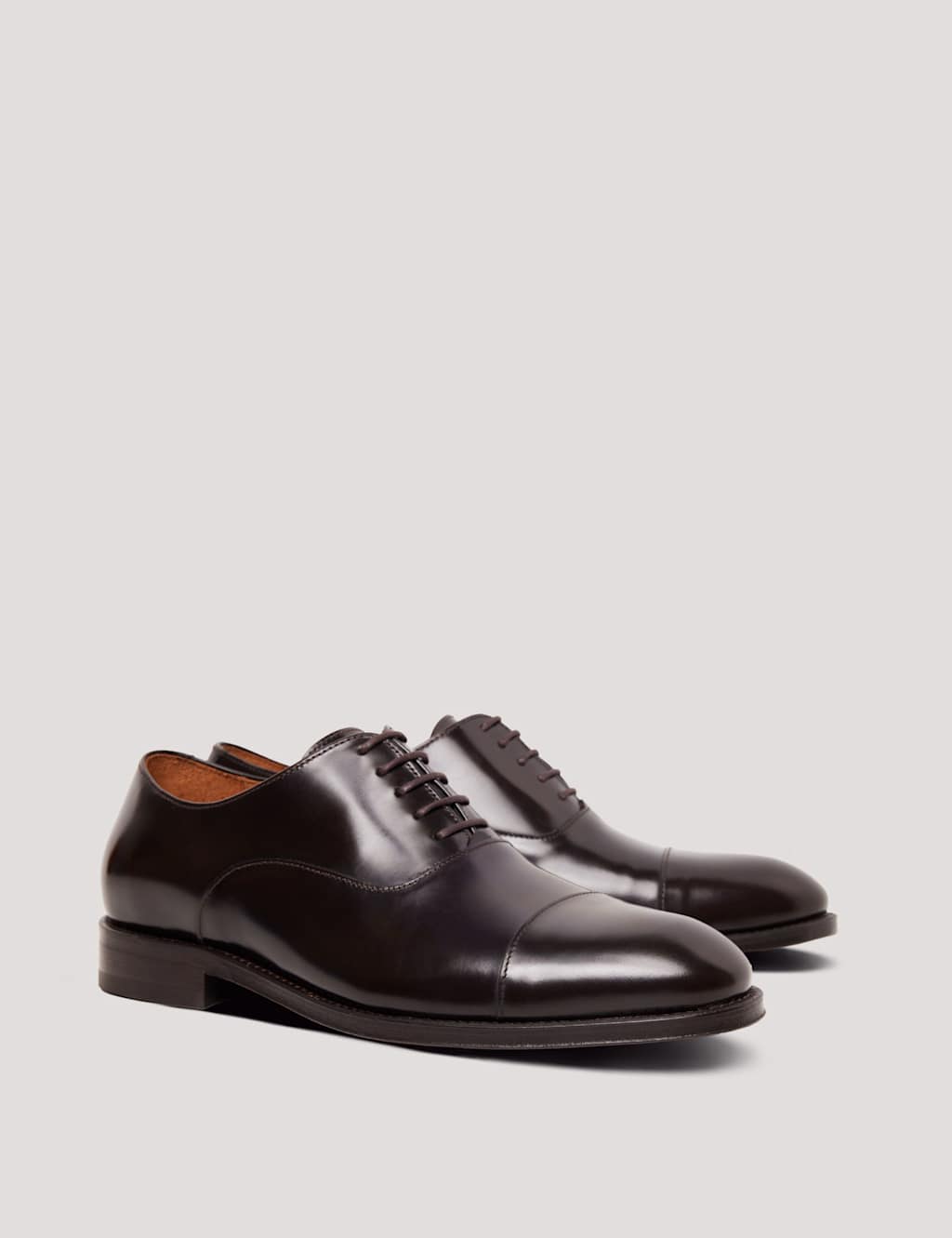 Hawes & Curtis Men's Leather Oxford Shoes - 10½ - Brown - Available at M&S