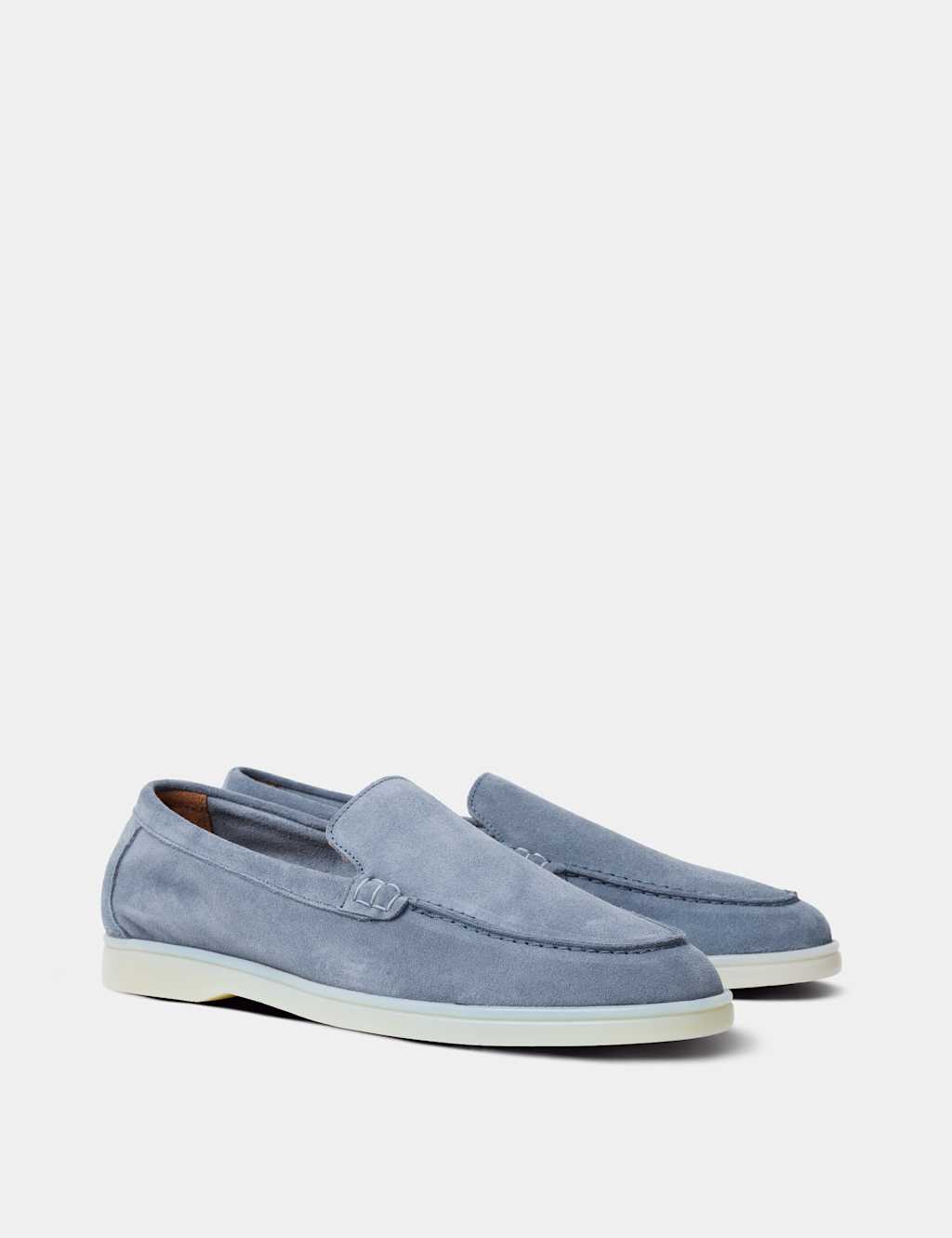 Hawes & Curtis Men's Suede Loafers - 9 - Turquoise - Available at M&S