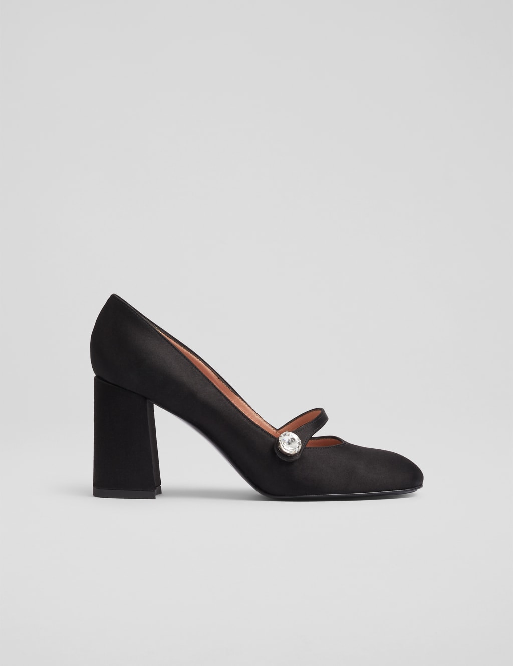 Embellished Block Heel Court Shoes