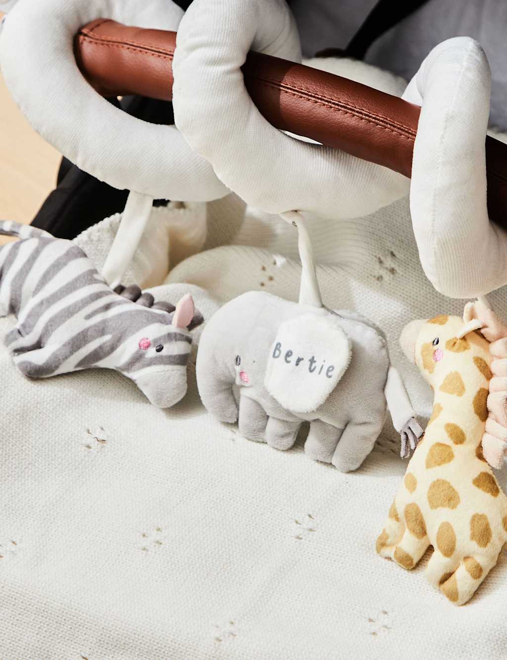 Personalised Safari Animal Spiral Toy