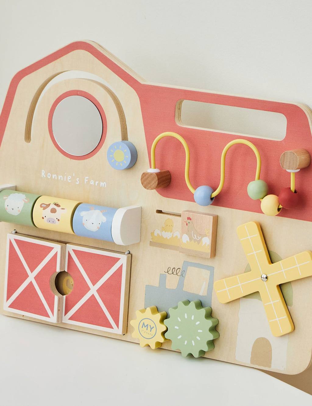 Personalised Farm House Busy Board Toy