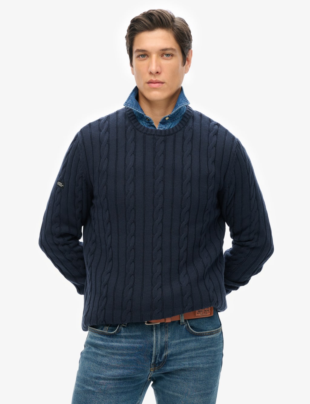 Pure Cotton Cable Knit Jumper
