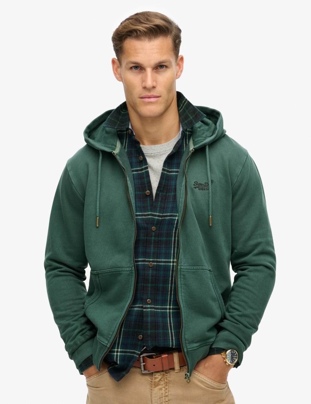 Pure Cotton Zip Up Hoodie