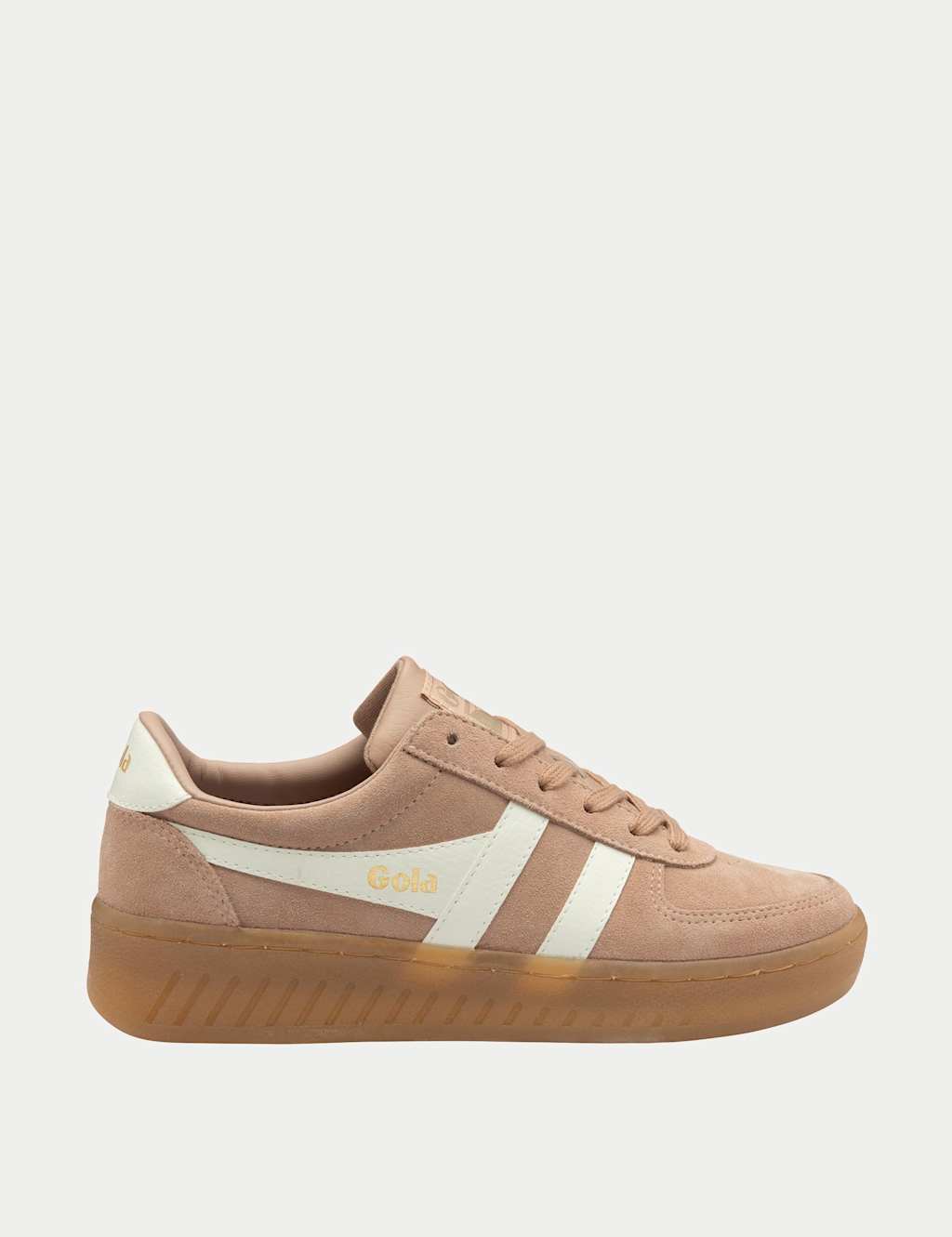 Gola Women's Grandslam Suede Trainers - 3 - Pink Mix - Available at M&S