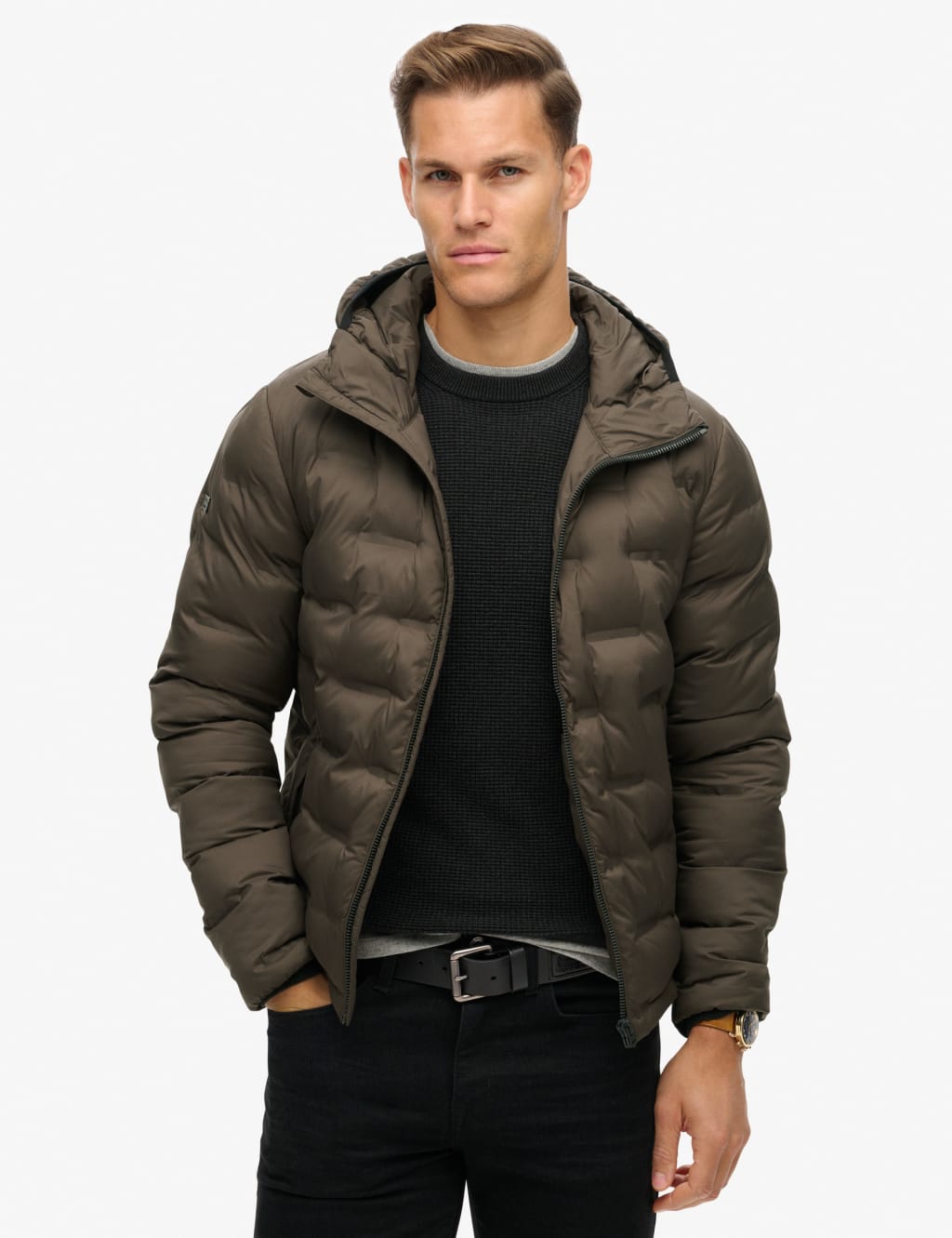 Hooded Quilted Puffer Jacket