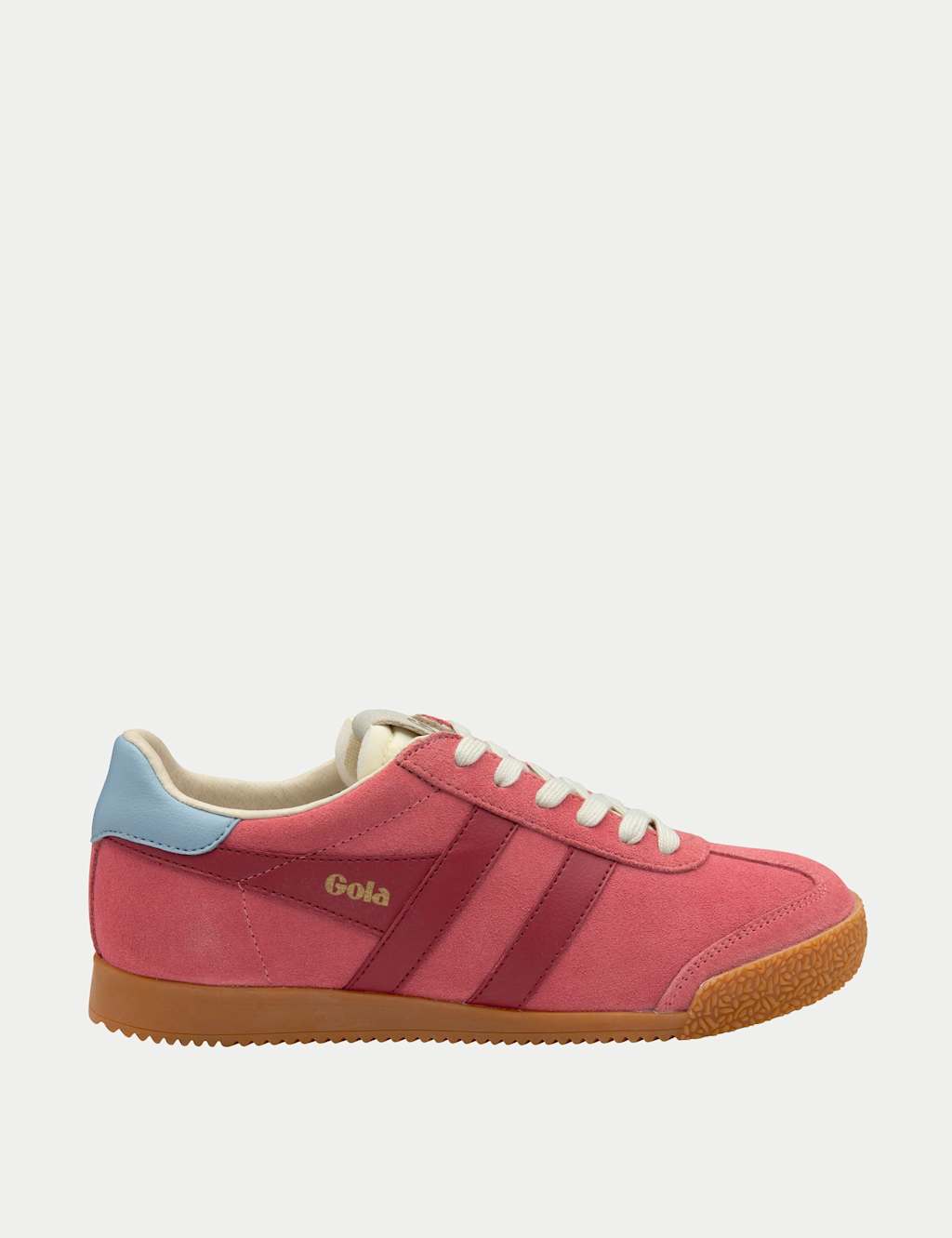 Gola Women's Elan Suede Trainers - 4 - Bright Pink - Available at M&S