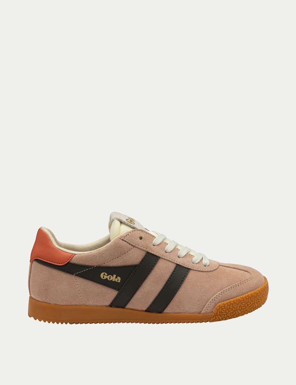 Gola Women's Elan Suede Trainers - 3 - Light Pink Mix - Available at M&S