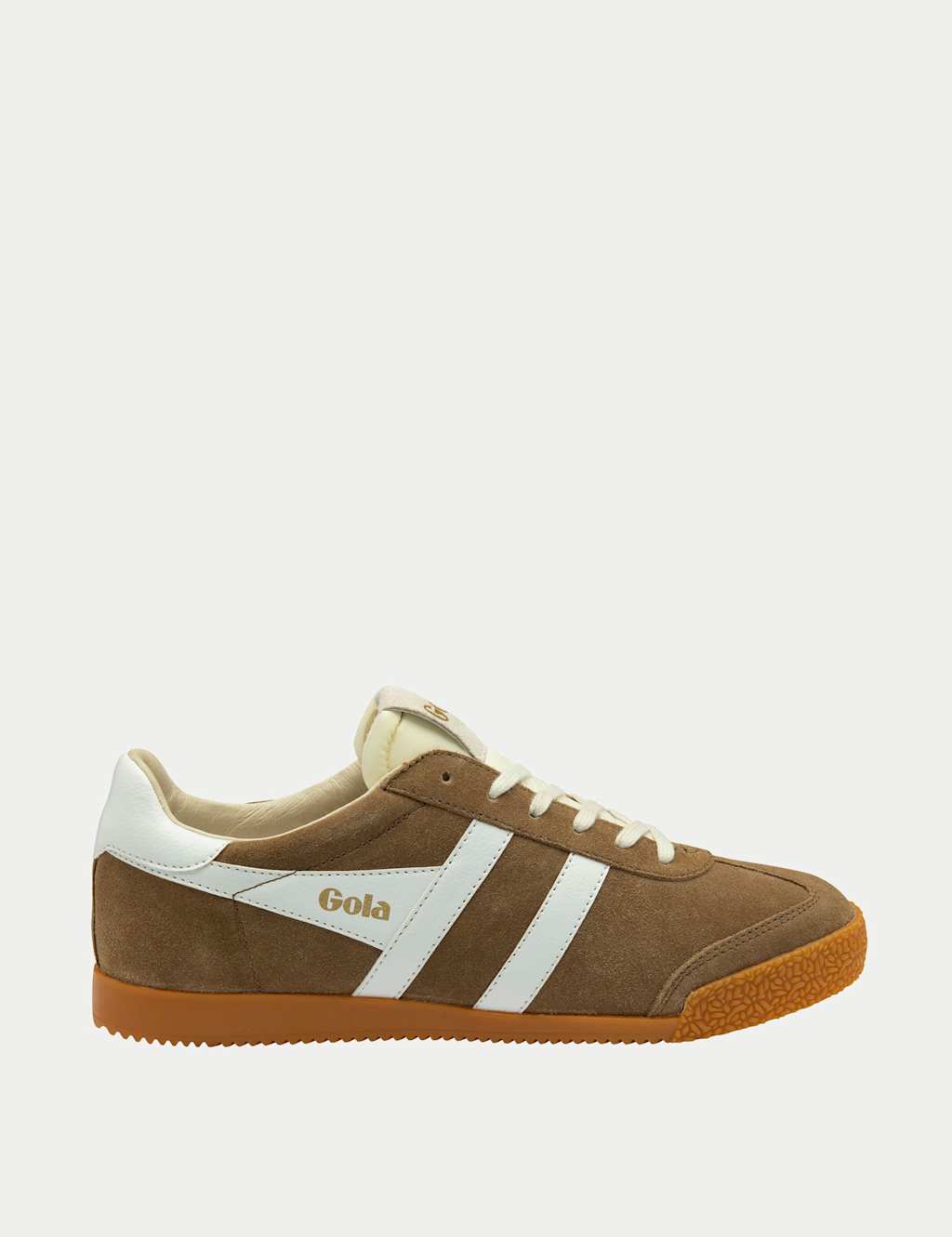 Gola Elan Suede Trainers Brown Mix