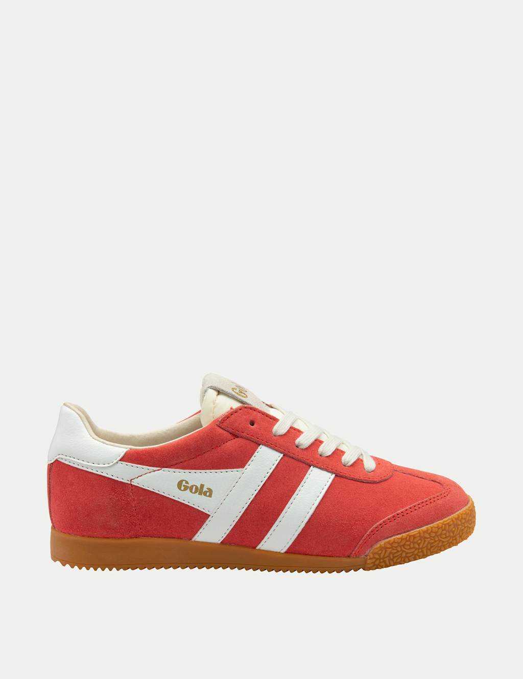 Gola Elan Suede Trainers Orange Mix
