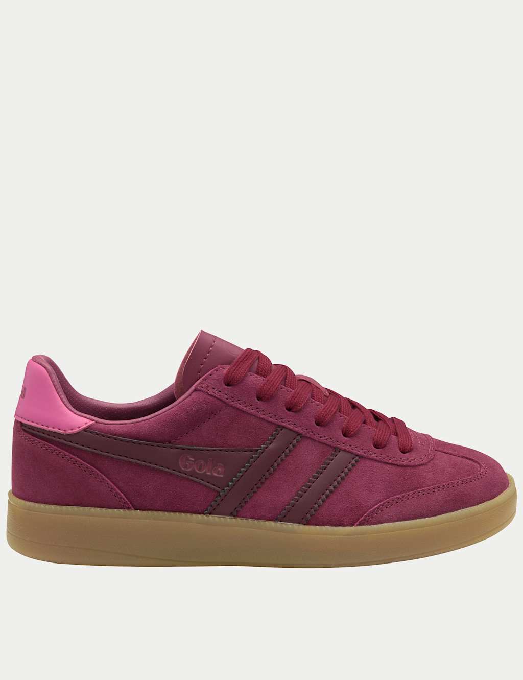 Gola Women's Viper Suede Colour Block Trainers - 4 - Red Mix - Available at M&S