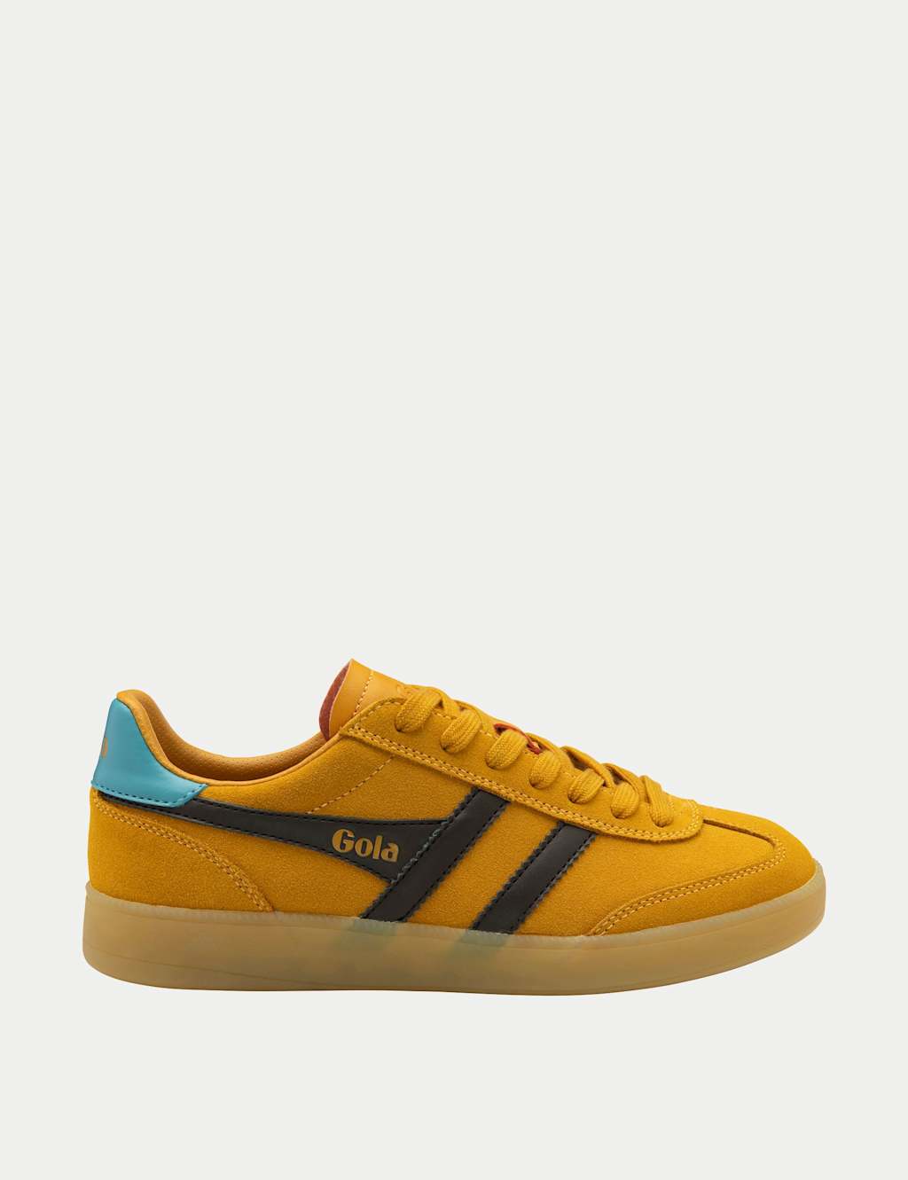 Gola Viper Suede Colour Block Trainers Yellow Mix