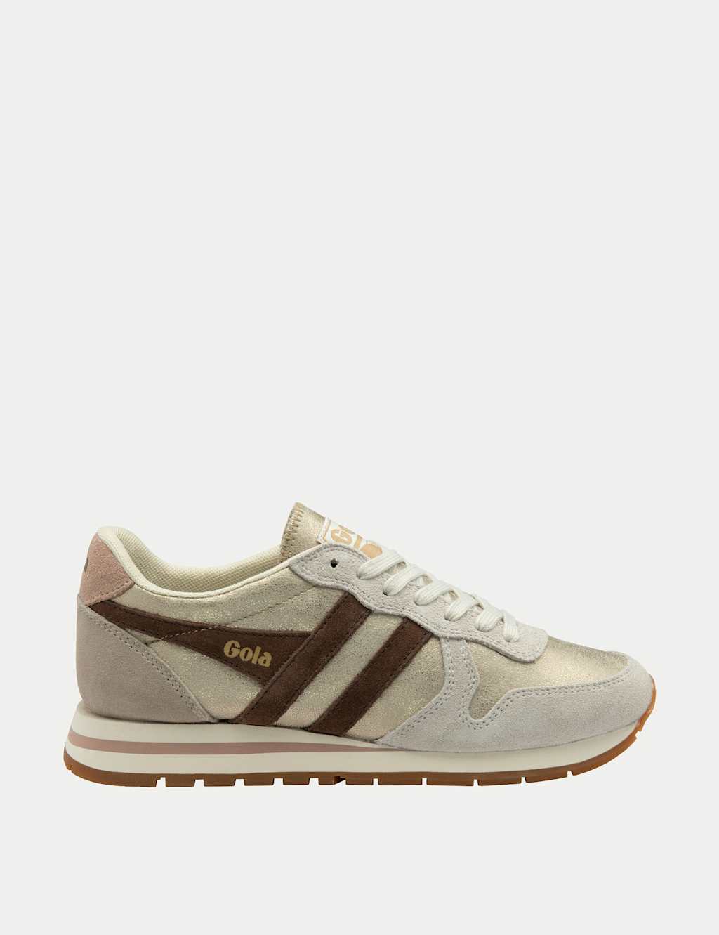 Gola Daytona Blaze Metallic Trainers Gold Mix