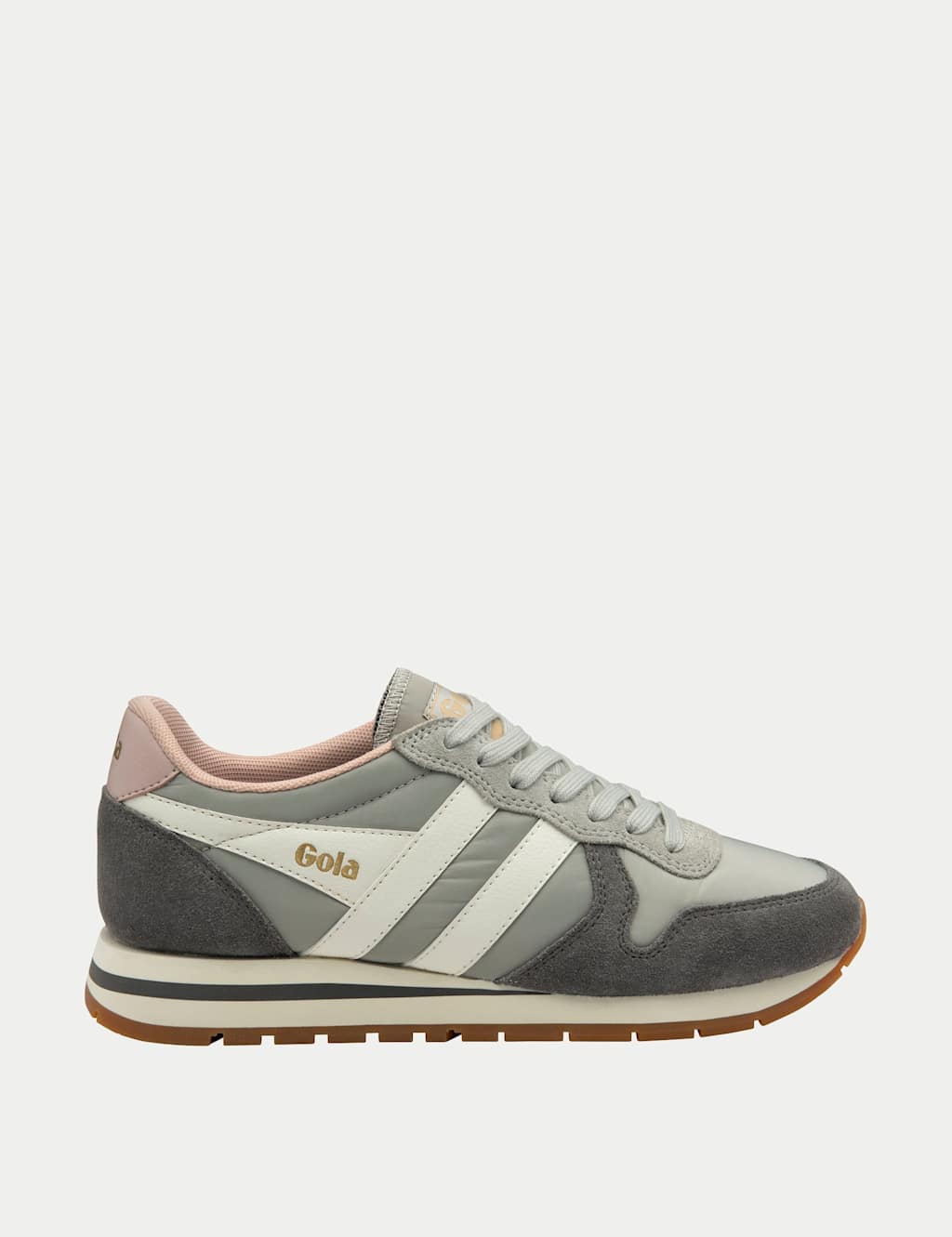 Gola Women's Daytona Blaze Metallic Trainers - 8 - Grey Mix - Available at M&S